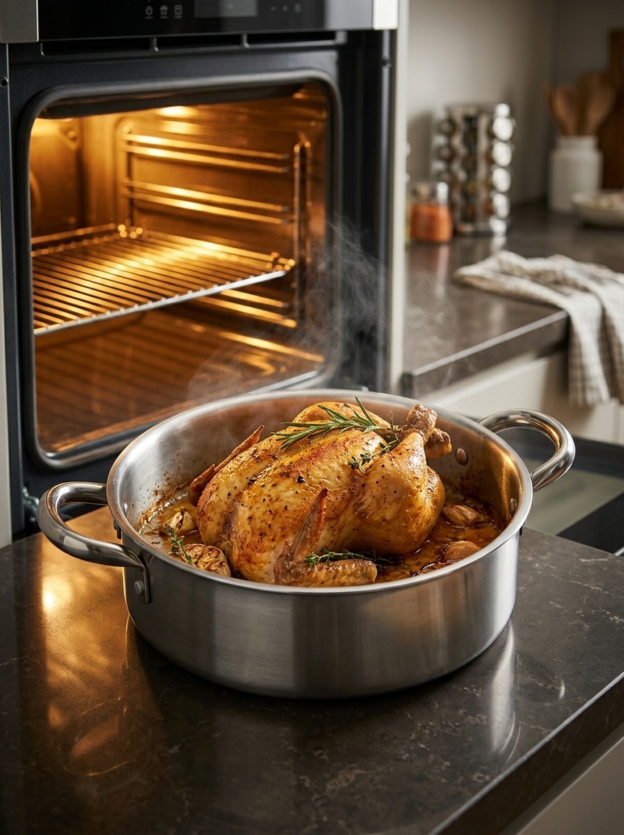 Oven Tray Set with Handle & Chef Lid